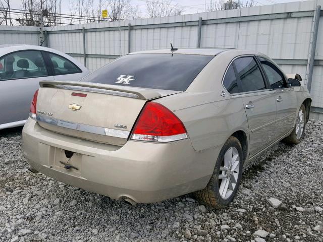 2G1WU583989266315 - 2008 CHEVROLET IMPALA LTZ TAN photo 4