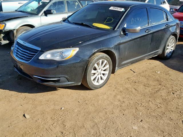 1C3BC4FBXBN568220 - 2011 CHRYSLER 200 LX BLACK photo 2