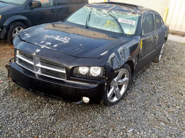 2B3CA9CV1AH239027 - 2010 DODGE CHARGER RA BLACK photo 2