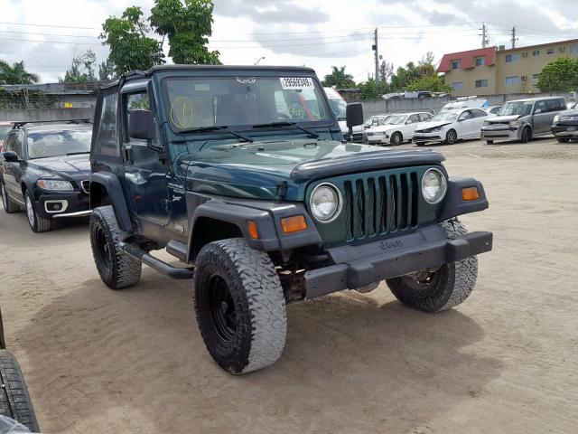 1J4FY19S3XP449407 - 1999 JEEP WRANGLER / GREEN photo 1