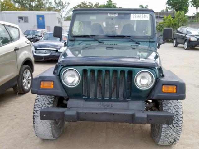 1J4FY19S3XP449407 - 1999 JEEP WRANGLER / GREEN photo 9