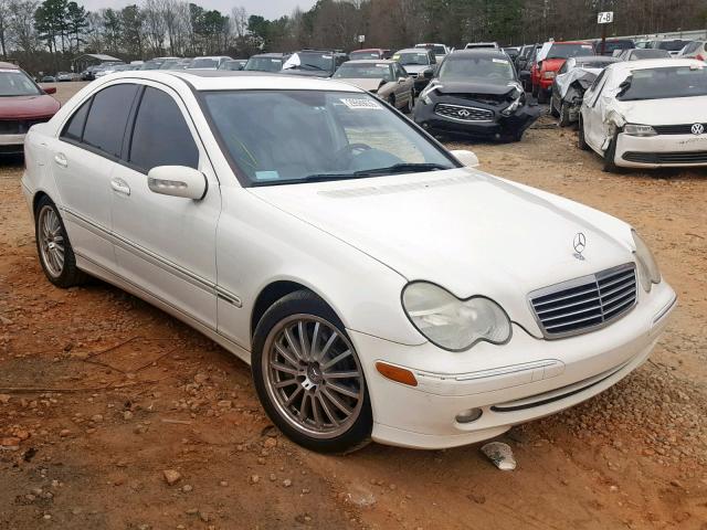 WDBRF40J34F533452 - 2004 MERCEDES-BENZ C 230K SPO WHITE photo 1