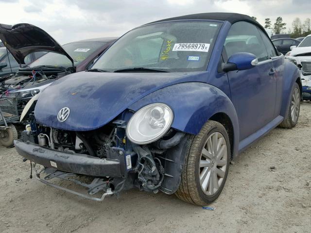 3VWRF31Y48M406557 - 2008 VOLKSWAGEN NEW BEETLE Mavi foto 2