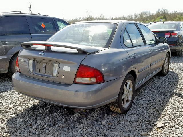 3N1BB51D91L115155 - 2001 NISSAN SENTRA SE GRAY photo 4