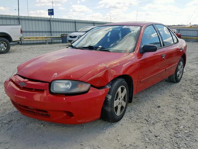 1G1JF52F147363253 - 2004 CHEVROLET CAVALIER L RED photo 2