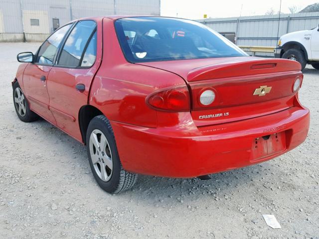 1G1JF52F147363253 - 2004 CHEVROLET CAVALIER L RED photo 3