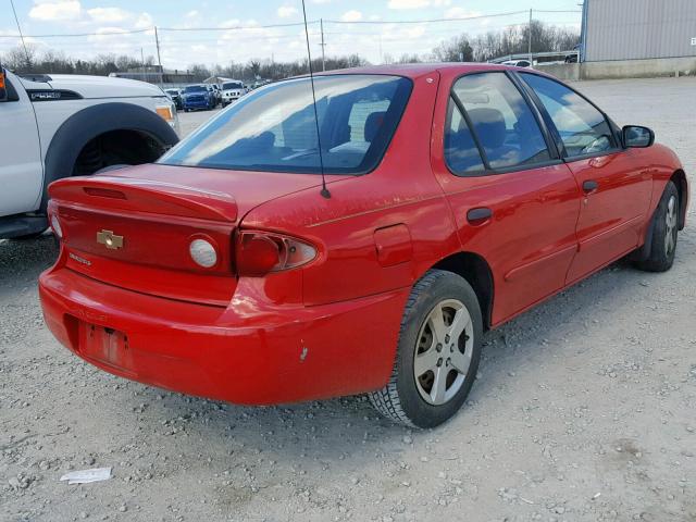 1G1JF52F147363253 - 2004 CHEVROLET CAVALIER L RED photo 4