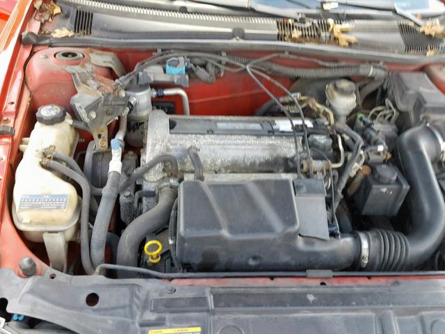 1G1JF52F147363253 - 2004 CHEVROLET CAVALIER L RED photo 7