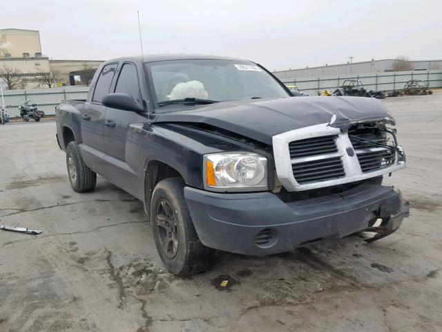 1D7HE28KX7S218392 - 2007 DODGE DAKOTA QUA BLACK photo 1