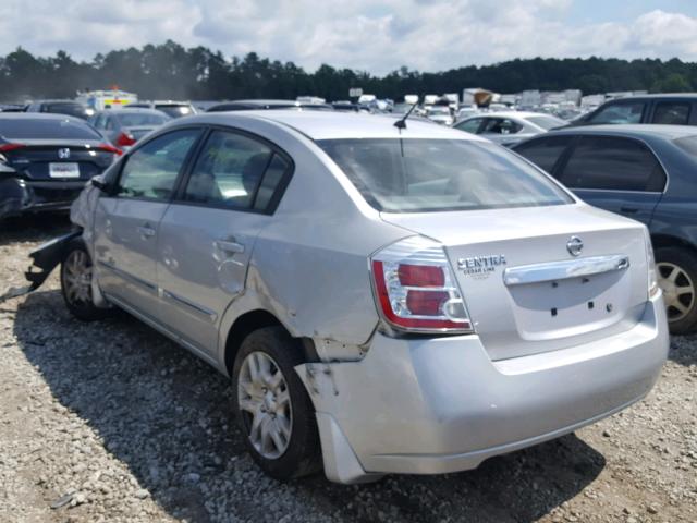 3N1AB6AP9AL667699 - 2010 NISSAN SENTRA 2.0 SILVER photo 3