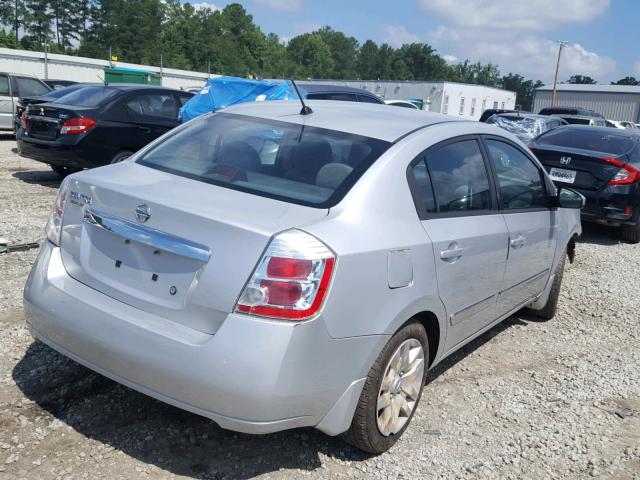 3N1AB6AP9AL667699 - 2010 NISSAN SENTRA 2.0 SILVER photo 4