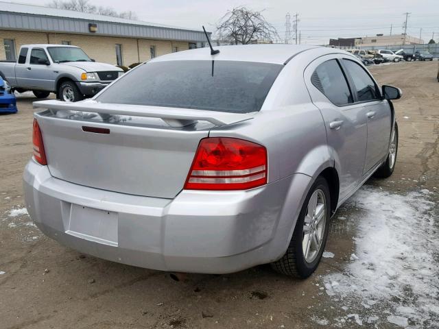 1B3CC1FB9AN175839 - 2010 DODGE AVENGER EX SILVER photo 4