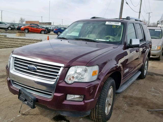 1FMEU75856UA81771 - 2006 FORD EXPLORER L BURGUNDY photo 2