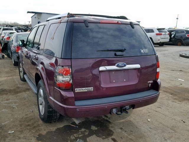 1FMEU75856UA81771 - 2006 FORD EXPLORER L BURGUNDY photo 3