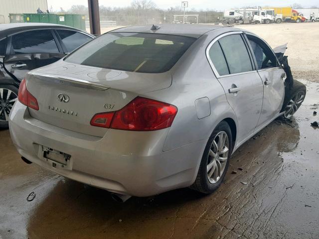 JNKCV61E19M010438 - 2009 INFINITI G37 BASE SILVER photo 4