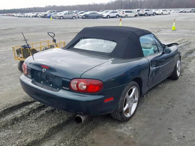 JM1NB353410205942 - 2001 MAZDA MX-5 MIATA GREEN photo 4