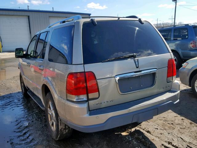 5LMEU88H85ZJ06257 - 2005 LINCOLN AVIATOR 金色 照片 3