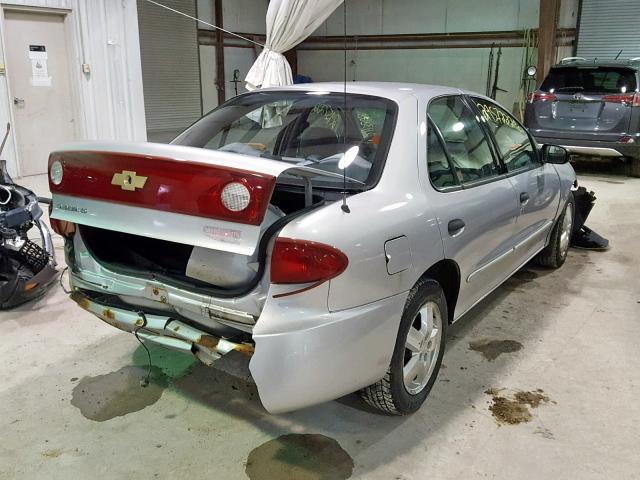 1G1JF52F947116580 - 2004 CHEVROLET CAVALIER L SILVER photo 4