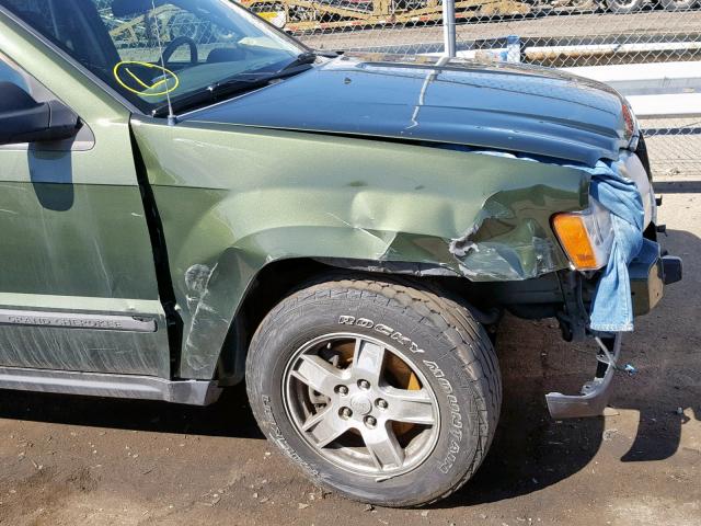 1J8GR48K67C563640 - 2007 JEEP GRAND CHER GREEN photo 9