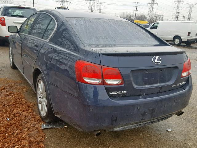 JTHCH96S460016387 - 2006 LEXUS GS 300 BLUE photo 3