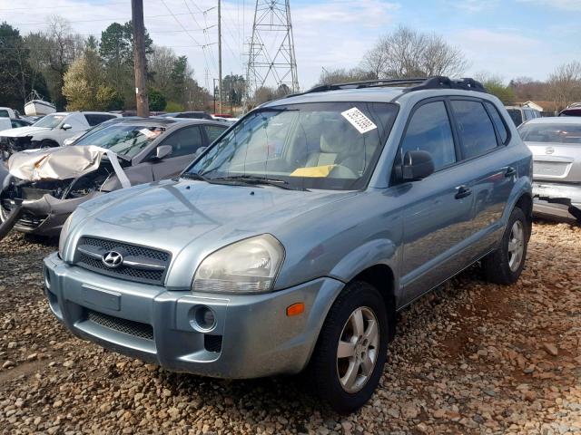 KM8JM12B55U152946 - 2005 HYUNDAI TUCSON GL TEAL photo 2