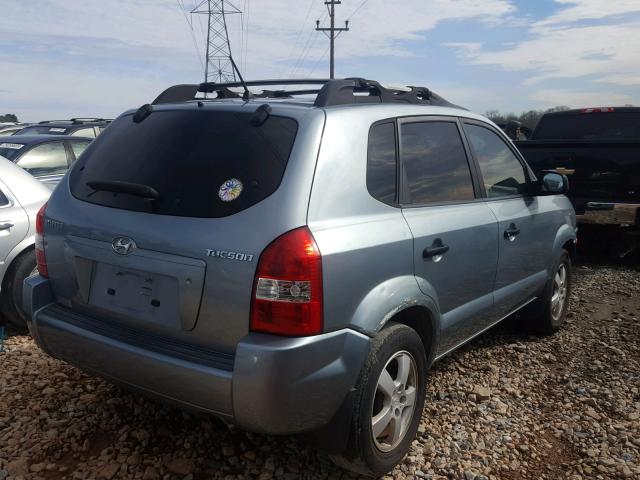 KM8JM12B55U152946 - 2005 HYUNDAI TUCSON GL TEAL photo 4