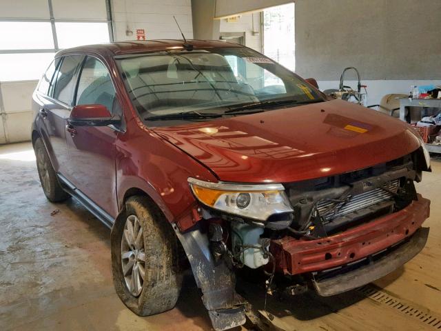 2FMDK3K98DBB24574 - 2013 FORD EDGE LIMIT BURGUNDY photo 1