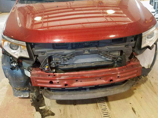 2FMDK3K98DBB24574 - 2013 FORD EDGE LIMIT BURGUNDY photo 9