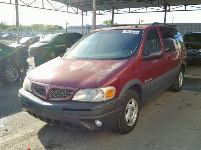 1GMDU03E64D262189 - 2004 PONTIAC MONTANA RED photo 2