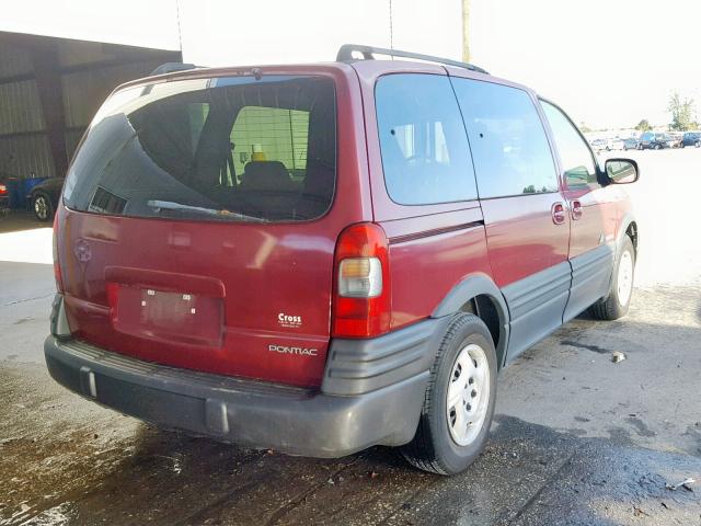 1GMDU03E64D262189 - 2004 PONTIAC MONTANA RED photo 4