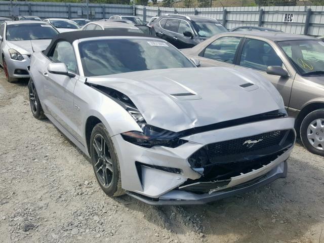 1FATP8FF1K5150245 - 2019 FORD MUSTANG GT SILVER photo 1