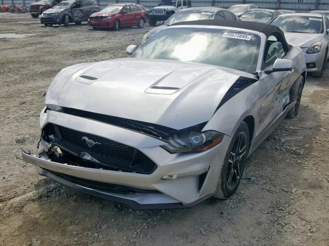 1FATP8FF1K5150245 - 2019 FORD MUSTANG GT SILVER photo 2