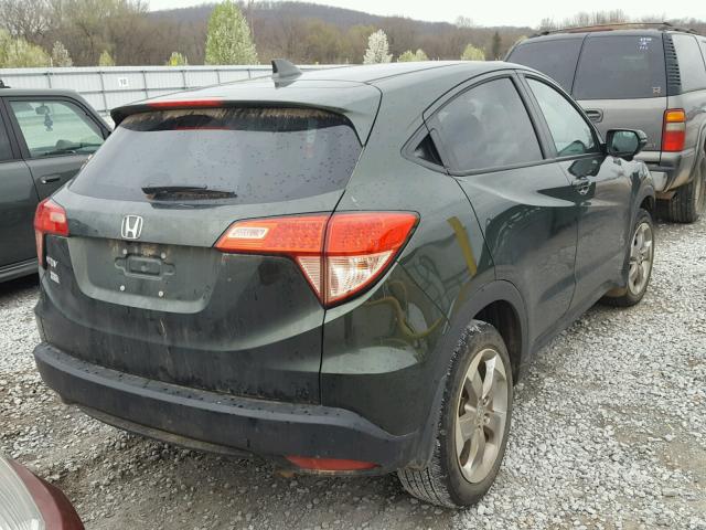 3CZRU5H56HM717918 - 2017 HONDA HR-V EX GREEN photo 4