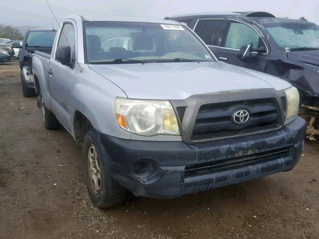 5TENX22N88Z489975 - 2008 TOYOTA TACOMA SILVER photo 1