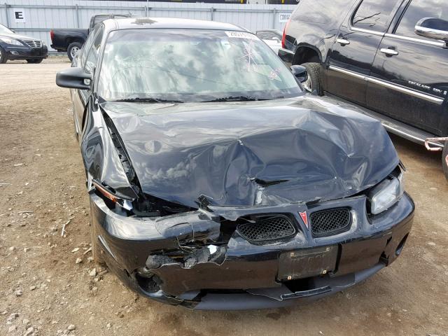 1G2WP52K63F172993 - 2003 PONTIAC GRAND PRIX BLACK photo 9