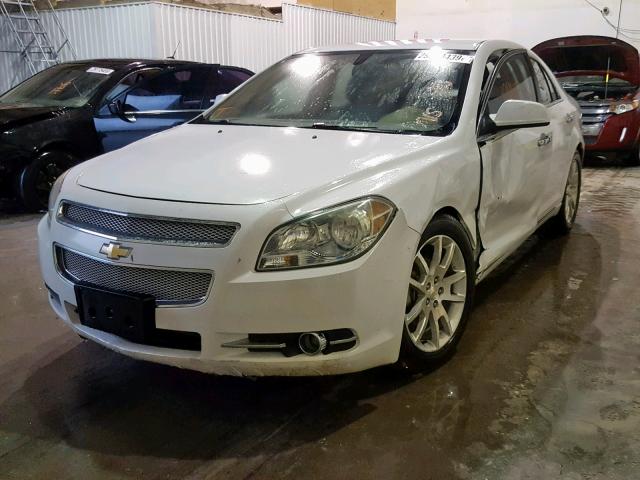 1G1ZE5EB7AF255204 - 2010 CHEVROLET MALIBU LTZ WHITE photo 2