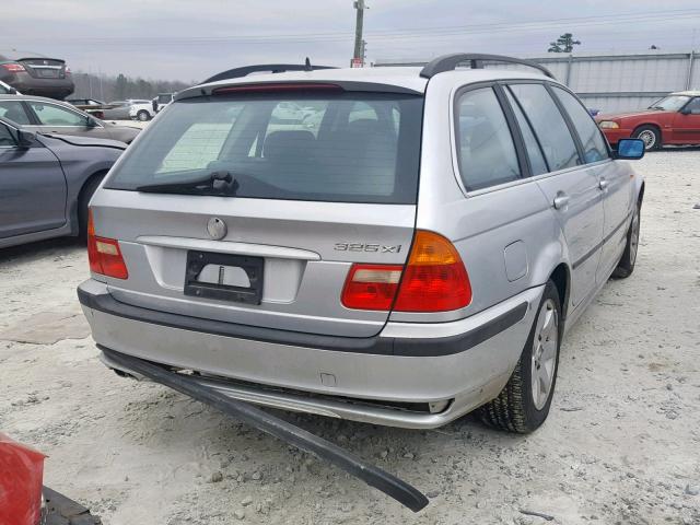 WBAEP33422PF01516 - 2002 BMW 325 XIT SILVER photo 4