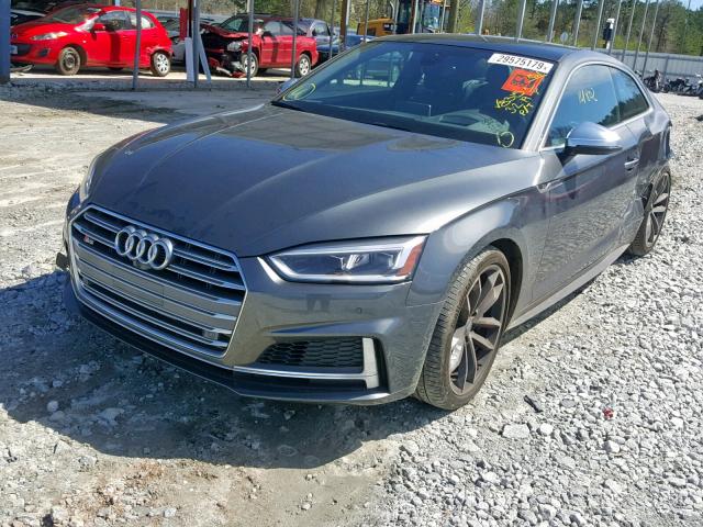 WAUR4AF54JA068315 - 2018 AUDI S5 PRESTIG GRAY photo 2