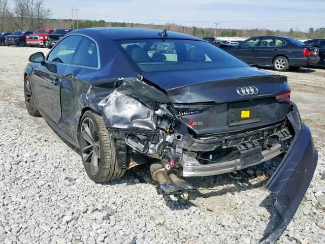 WAUR4AF54JA068315 - 2018 AUDI S5 PRESTIG GRAY photo 3