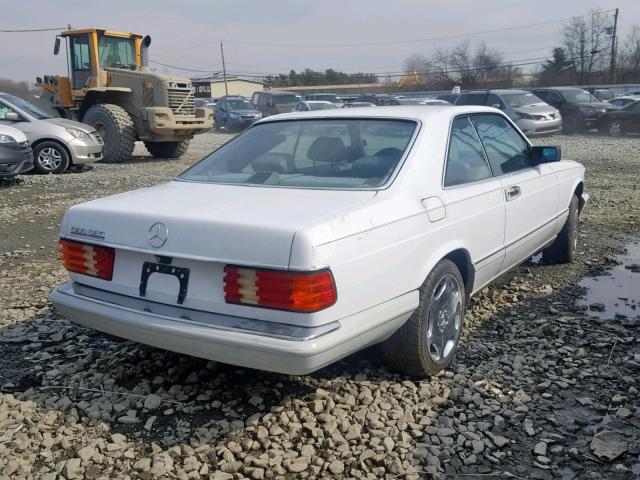 WDBCA45E3KA445110 - 1989 MERCEDES-BENZ 560 SEC WHITE photo 4