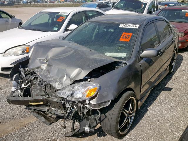 2T1BY32E36C551405 - 2006 TOYOTA COROLLA XR GRAY photo 2