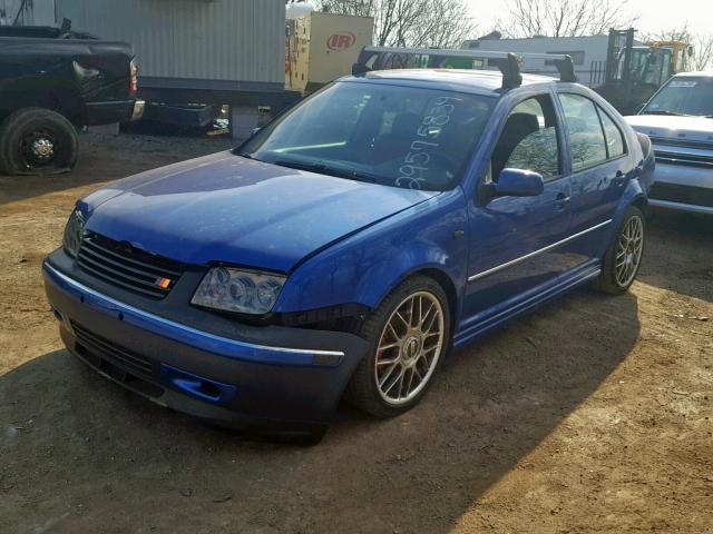 3VWSE69M45M075045 - 2005 VOLKSWAGEN JETTA GLI BLUE photo 2