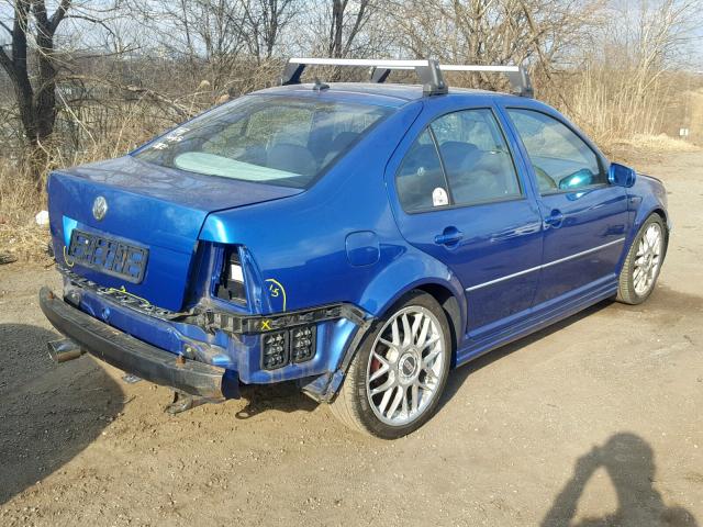 3VWSE69M45M075045 - 2005 VOLKSWAGEN JETTA GLI BLUE photo 4