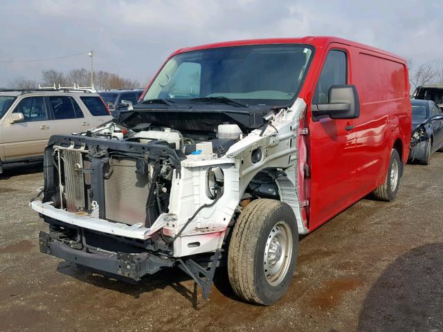 1N6BF0KY3GN804734 - 2016 NISSAN NV 1500 S RED photo 2