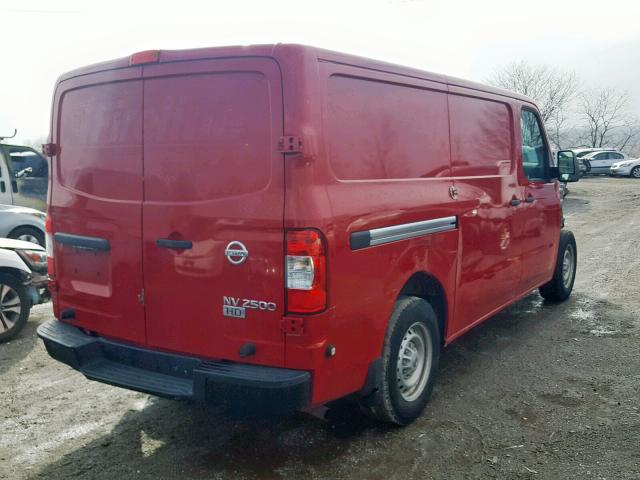 1N6BF0KY3GN804734 - 2016 NISSAN NV 1500 S RED photo 4