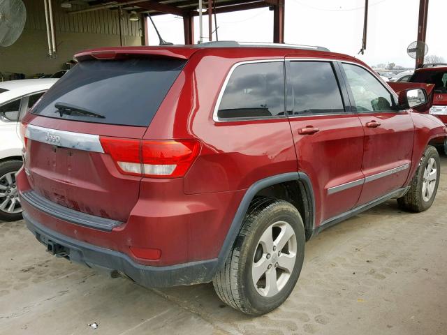 1C4RJFAGXCC226598 - 2012 JEEP GRAND CHER RED photo 4