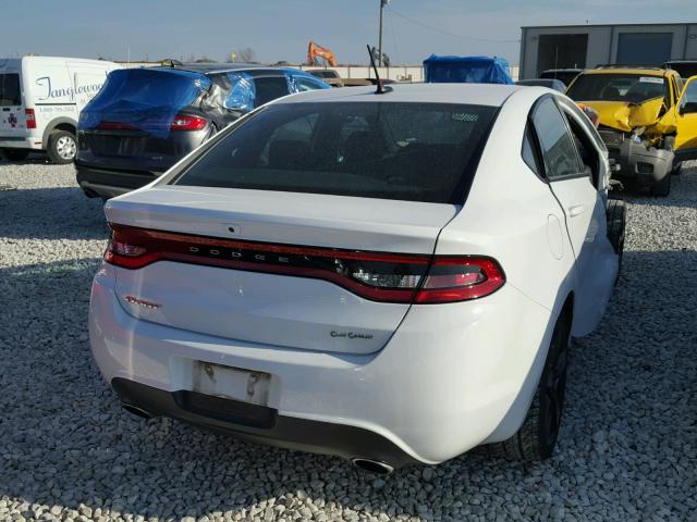 1C3CDFBB0FD224507 - 2015 DODGE DART SXT WHITE photo 4