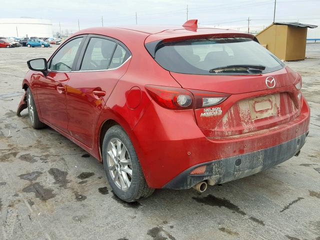 3MZBM1L71FM177459 - 2015 MAZDA 3 TOURING RED photo 3