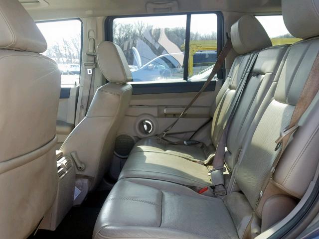 1J8HG58226C365622 - 2006 JEEP COMMANDER BLUE photo 6