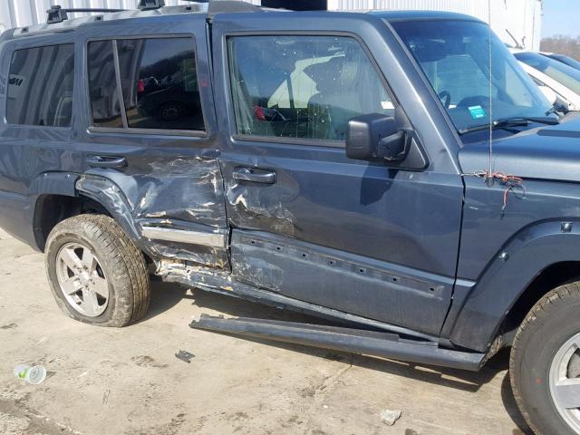 1J8HG58226C365622 - 2006 JEEP COMMANDER BLUE photo 9